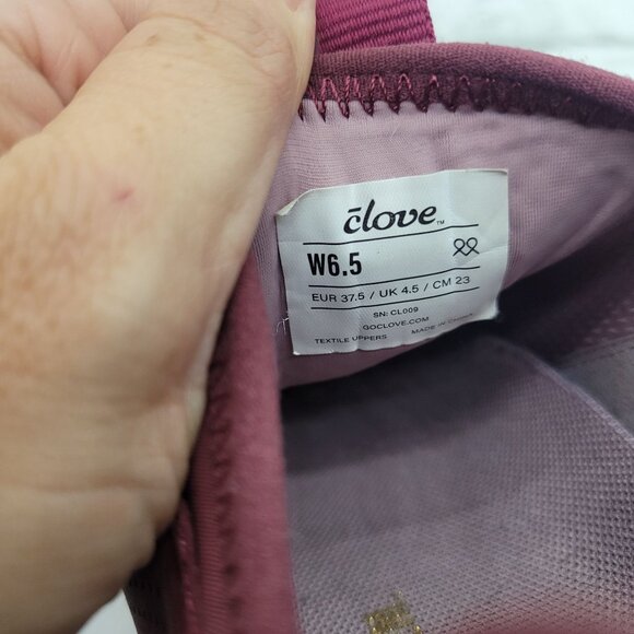 Clove Classic Royal Maroon Limited Edition Slip On Nursing Shoes Size W 6.5 - Picture 8 of 8